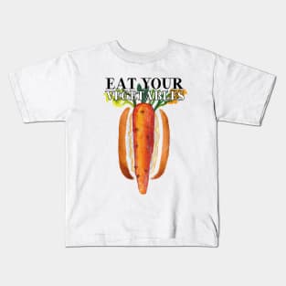 Eat Your Vegetables Carrot Kids T-Shirt